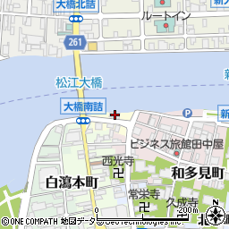 島根県松江市八軒屋町周辺の地図