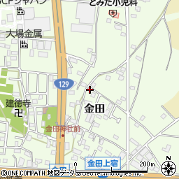 神奈川県厚木市金田529周辺の地図
