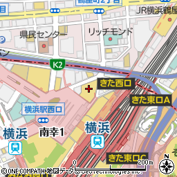 カメラのキタムラ　横浜モアーズ中古買取センター周辺の地図
