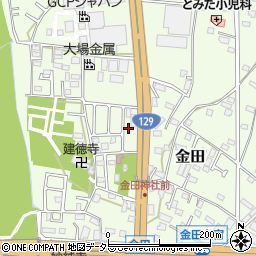 神奈川県厚木市金田184-5周辺の地図
