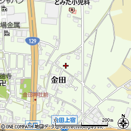 神奈川県厚木市金田531周辺の地図