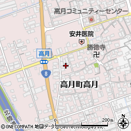滋賀県長浜市高月町高月159周辺の地図