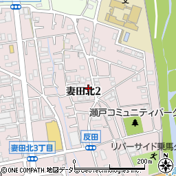 神奈川県厚木市妻田北2丁目17-50周辺の地図