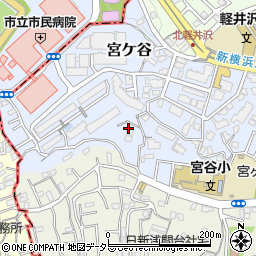 神奈川県横浜市西区宮ケ谷周辺の地図