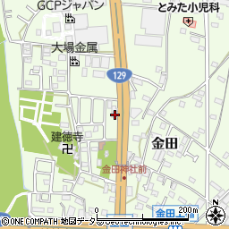 神奈川県厚木市金田184-17周辺の地図