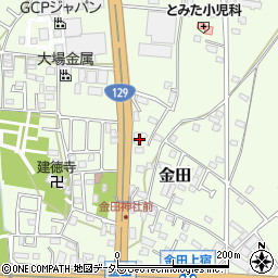 神奈川県厚木市金田254周辺の地図