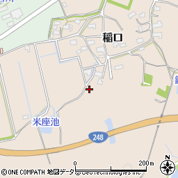 岐阜県関市稲口周辺の地図