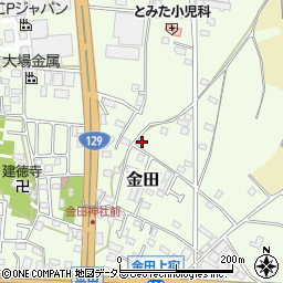 神奈川県厚木市金田530-8周辺の地図