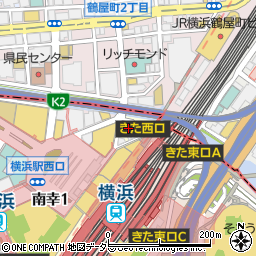 神奈川県横浜市西区南幸1丁目2周辺の地図