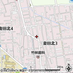 神奈川県厚木市妻田北3丁目22-22周辺の地図
