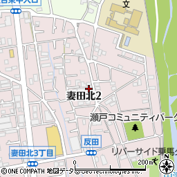 神奈川県厚木市妻田北2丁目17-48周辺の地図