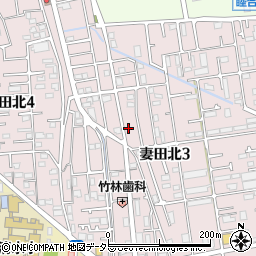 神奈川県厚木市妻田北3丁目21-6周辺の地図