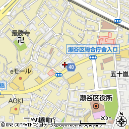 神奈川県横浜市瀬谷区二ツ橋町301-1周辺の地図