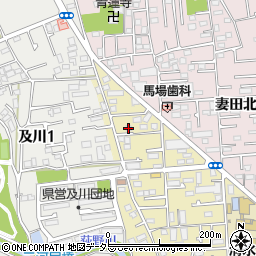 渡辺硝子店周辺の地図