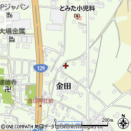 神奈川県厚木市金田530周辺の地図
