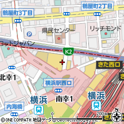 神奈川県横浜市西区北幸周辺の地図