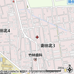 神奈川県厚木市妻田北3丁目21-8周辺の地図