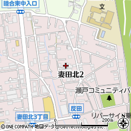 神奈川県厚木市妻田北2丁目17-13周辺の地図