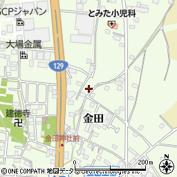 神奈川県厚木市金田160周辺の地図