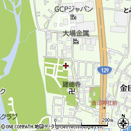神奈川県厚木市金田206周辺の地図