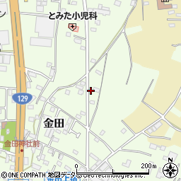 神奈川県厚木市金田540-1周辺の地図
