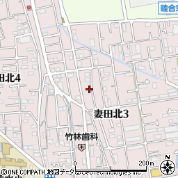 神奈川県厚木市妻田北3丁目21-23周辺の地図