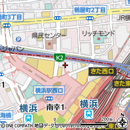ＭＢＥ横浜駅西口トーヨー地下街店周辺の地図