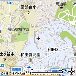 和田二丁目公園周辺の地図