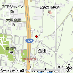 神奈川県厚木市金田161-3周辺の地図