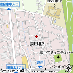 神奈川県厚木市妻田北2丁目17-45周辺の地図