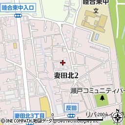神奈川県厚木市妻田北2丁目17-22周辺の地図
