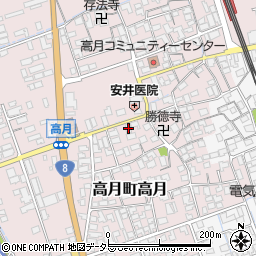滋賀県長浜市高月町高月151周辺の地図