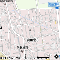 神奈川県厚木市妻田北3丁目19-12周辺の地図