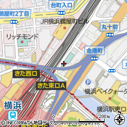 京急ＥＸイン横浜駅東口周辺の地図