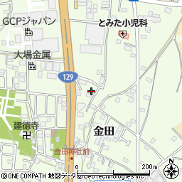 神奈川県厚木市金田156周辺の地図