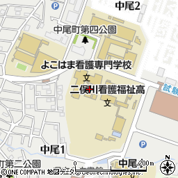 神奈川県横浜市旭区中尾周辺の地図