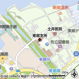 湯梨浜町東郷支所周辺の地図