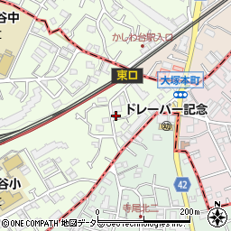 神奈川県海老名市柏ケ谷1124-2周辺の地図