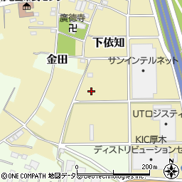 神奈川県厚木市下依知周辺の地図