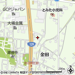 神奈川県厚木市金田155周辺の地図