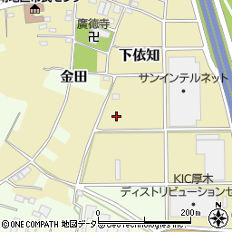 神奈川県厚木市下依知周辺の地図