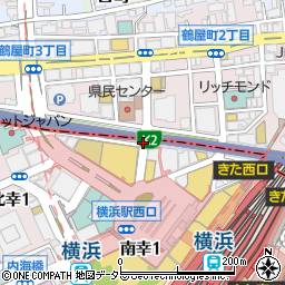西鶴屋橋周辺の地図