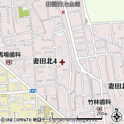 神奈川県厚木市妻田北4丁目5周辺の地図