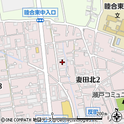 神奈川県厚木市妻田北2丁目15周辺の地図