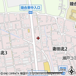 神奈川県厚木市妻田北2丁目14-38周辺の地図