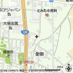 神奈川県厚木市金田159周辺の地図