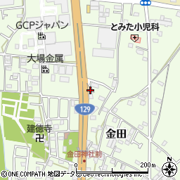 神奈川県厚木市金田258周辺の地図