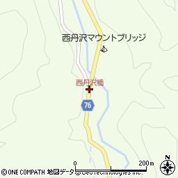 西丹沢橋周辺の地図