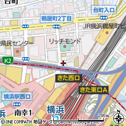 横浜味市場 横浜西口店周辺の地図