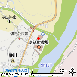 身延町役場　中富総合会館周辺の地図